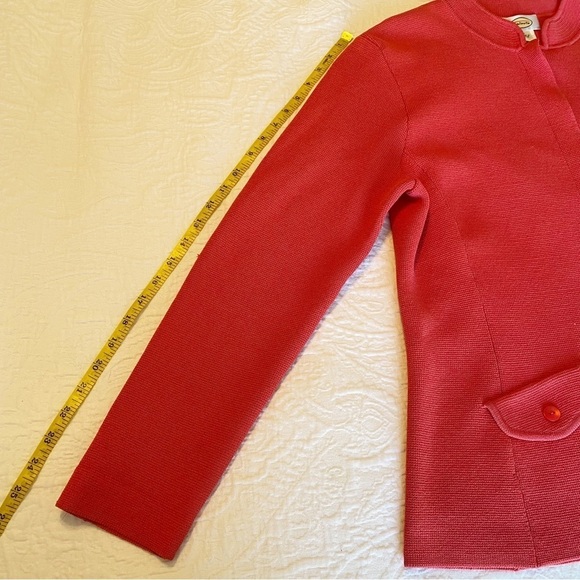 Talbots Silk Blend Button Front Cardigan Jacket - Large - Picture 10 of 12